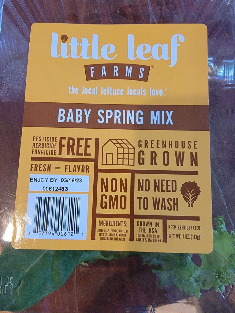 Little leaf Farms Baby Spring Mix