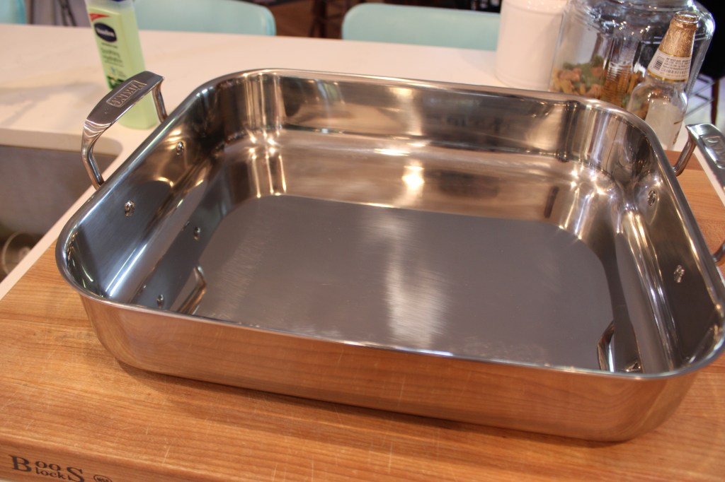 stainless steel roasting pan