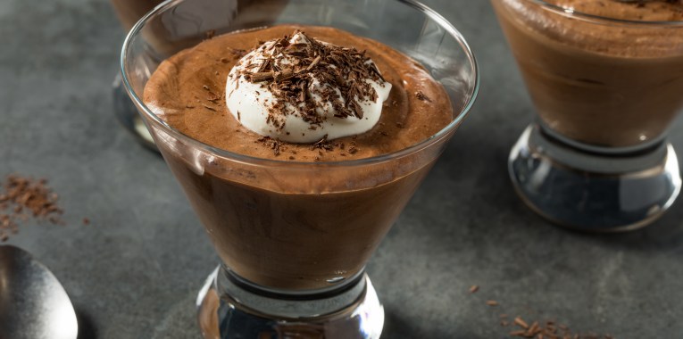 homemade chocolate mousse