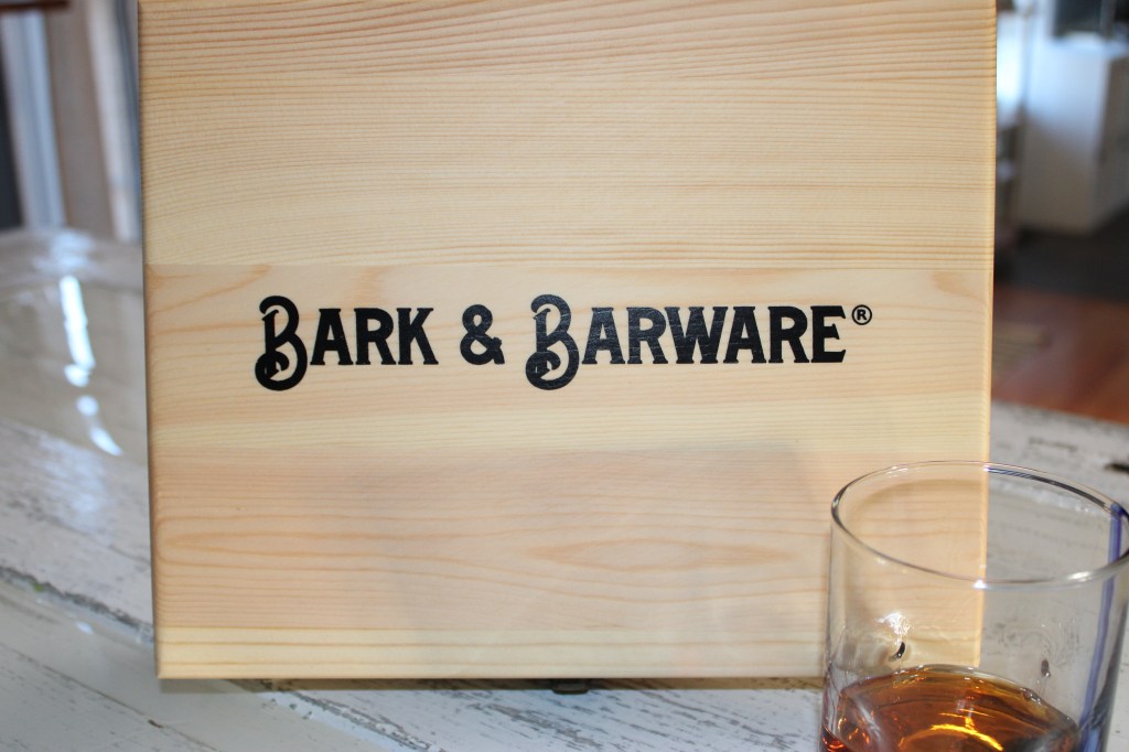 bark & barware wooden box
